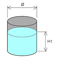 Cuve cylindrique hauteur liquide